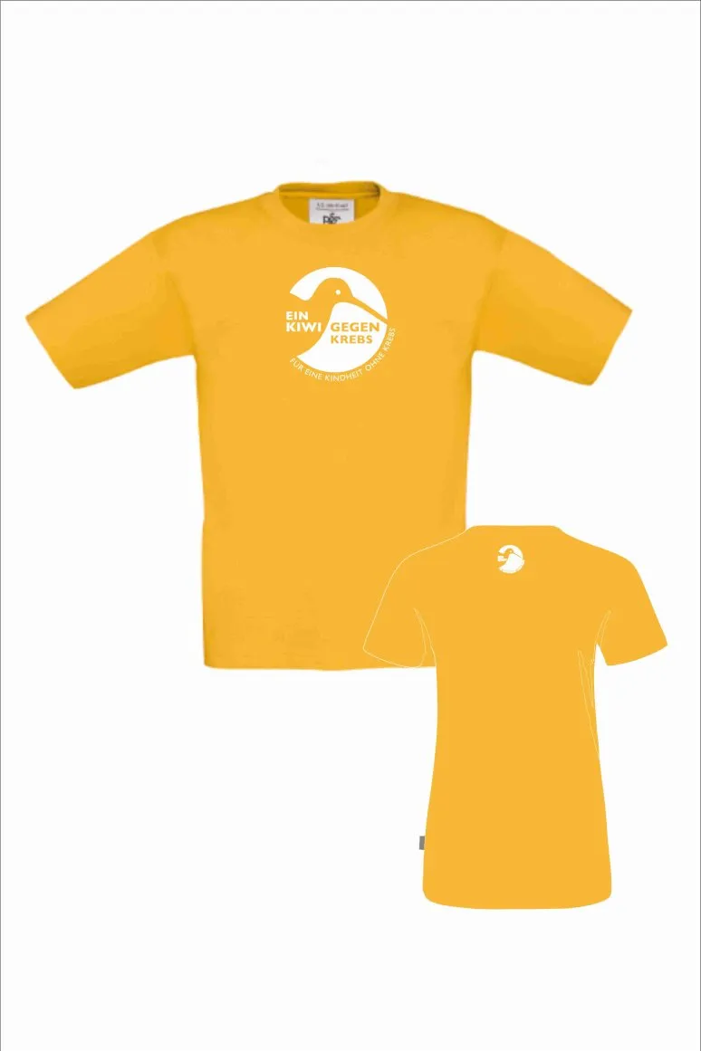 Ein Kiwi gegen Krebs T-Shirt Kinder, Logo: groß/klein